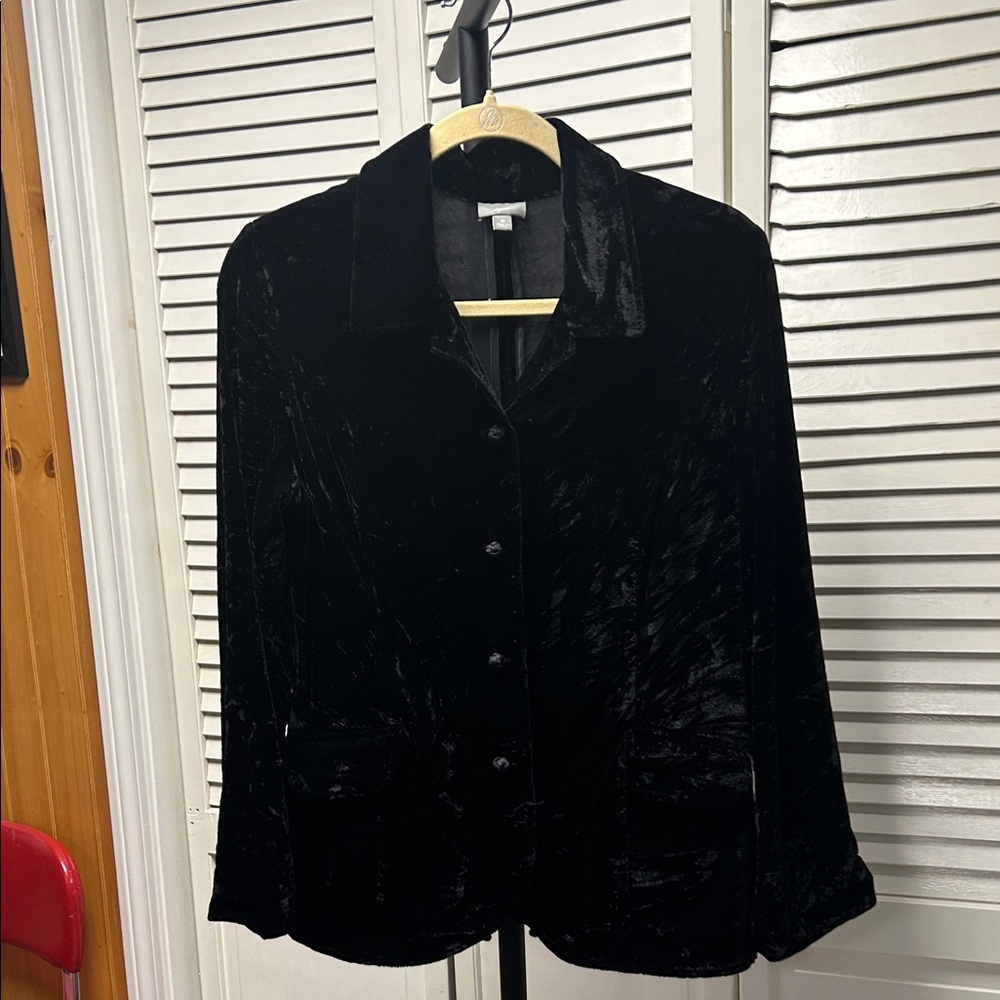 J. Jill Black Velvet Jacket